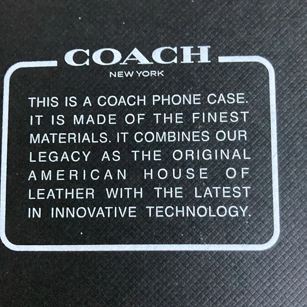 Unopened New Sealed iPhone 12 12 Pro Coach Wallet Phone Case Tan Signature Le… - Picture 6 of 10